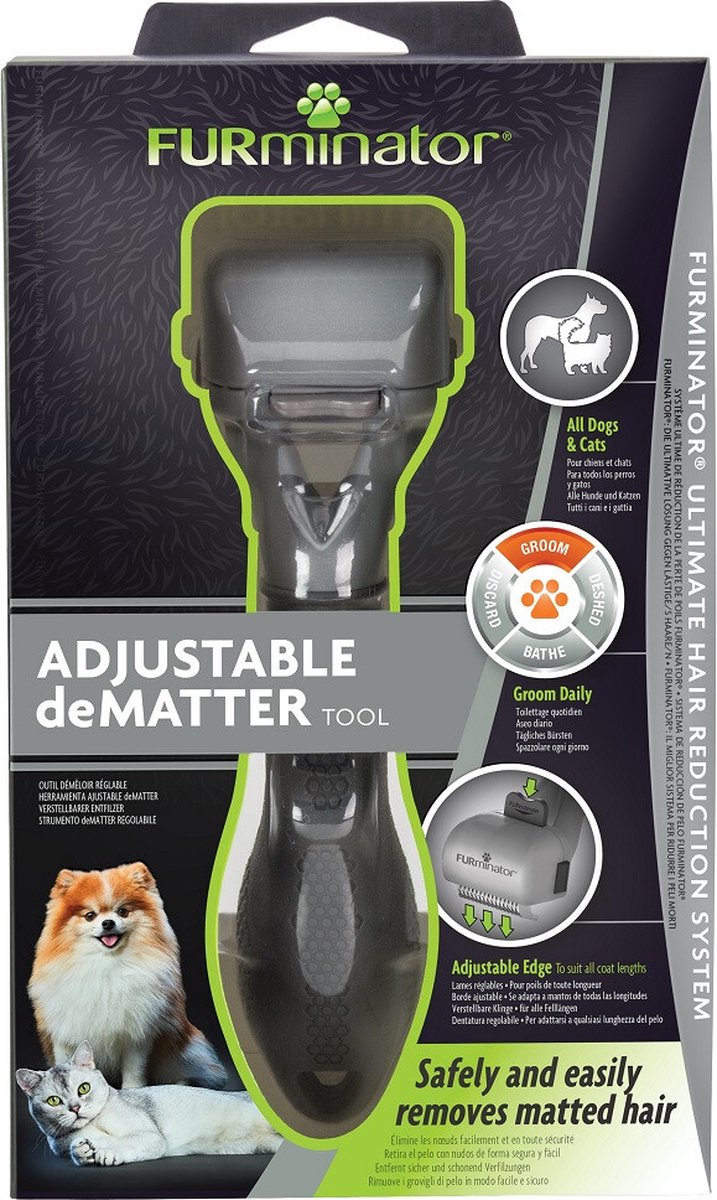 Furminator plejeværktøj til demattering af hunde og katte