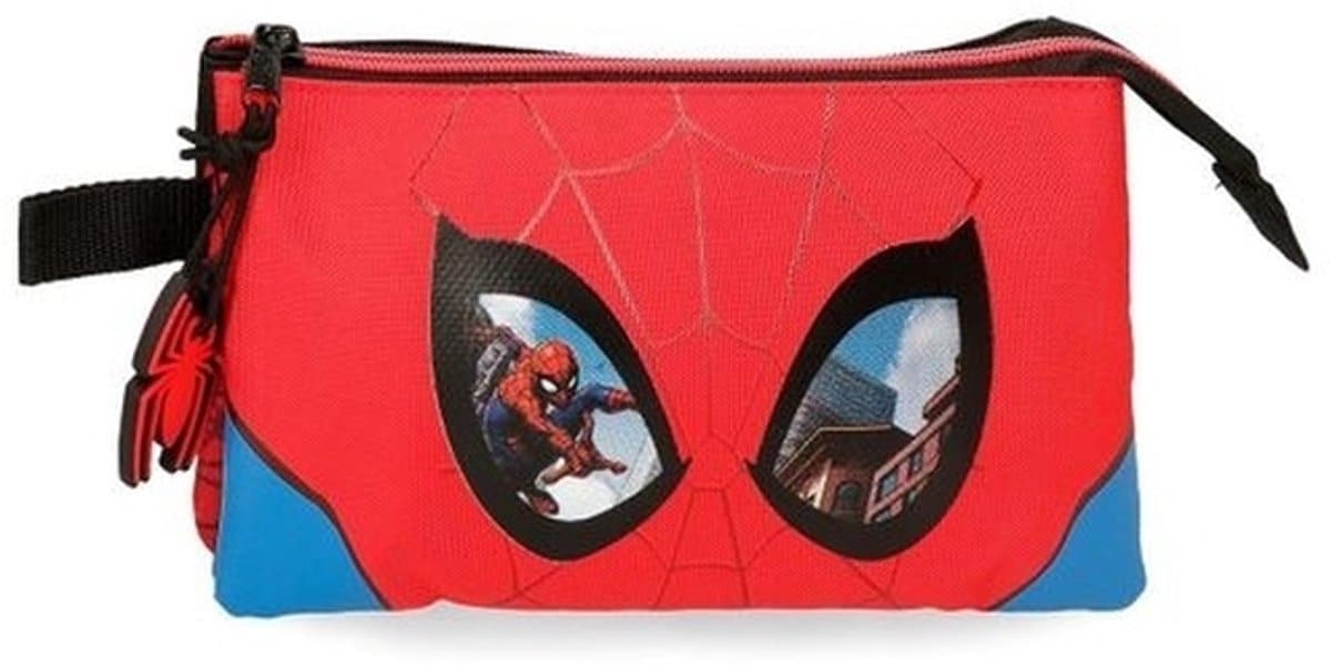 Jim jam penalhus marvel spiderman kuglepenneetui 3 rum med 2 lynlåse