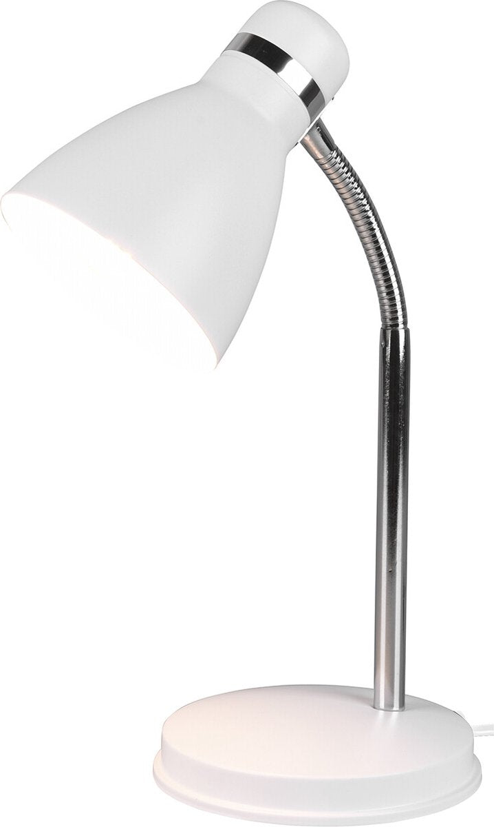 Rl live your light reality harvey - bordlampe - skrivebordslampe - hvid mat - flex - ekskl. 1x e27 4w