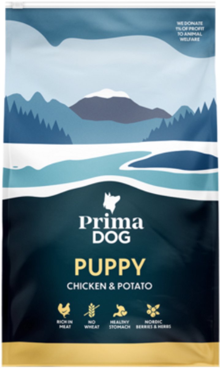 Primadog hvalpefoder kyllingekartoffel - 3 kilo