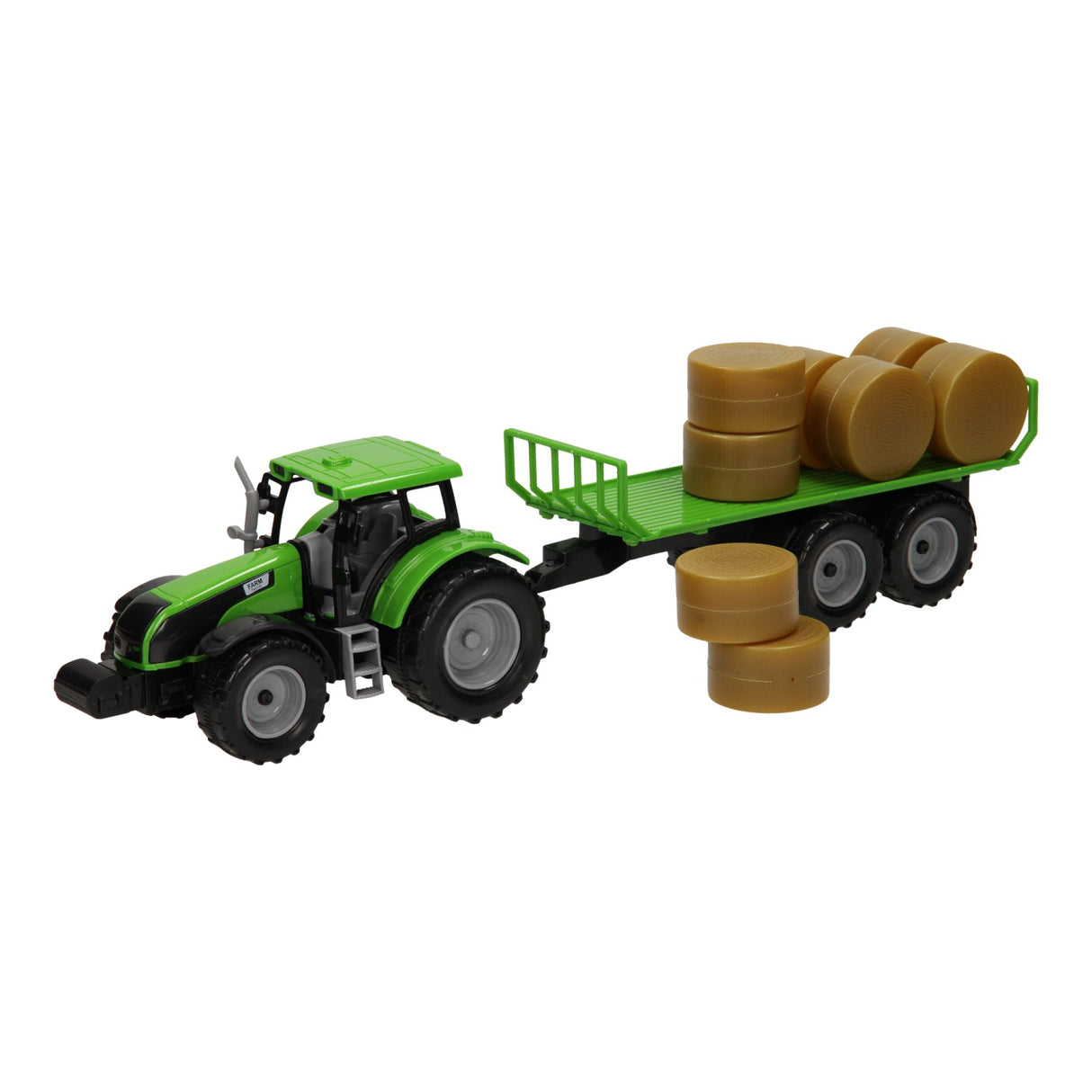 Traktor med ballevogn 1:32