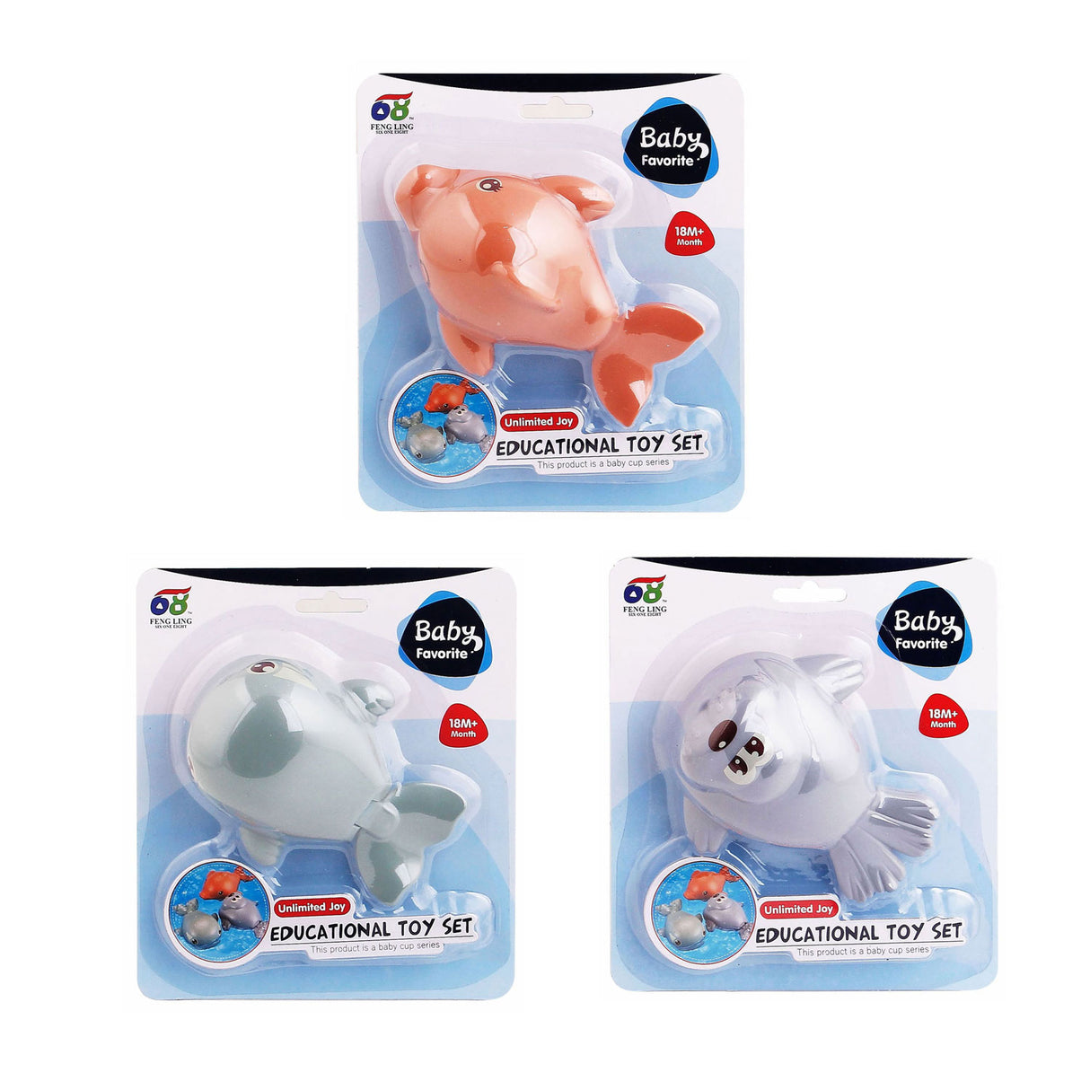 Vind-up havdyr pastel