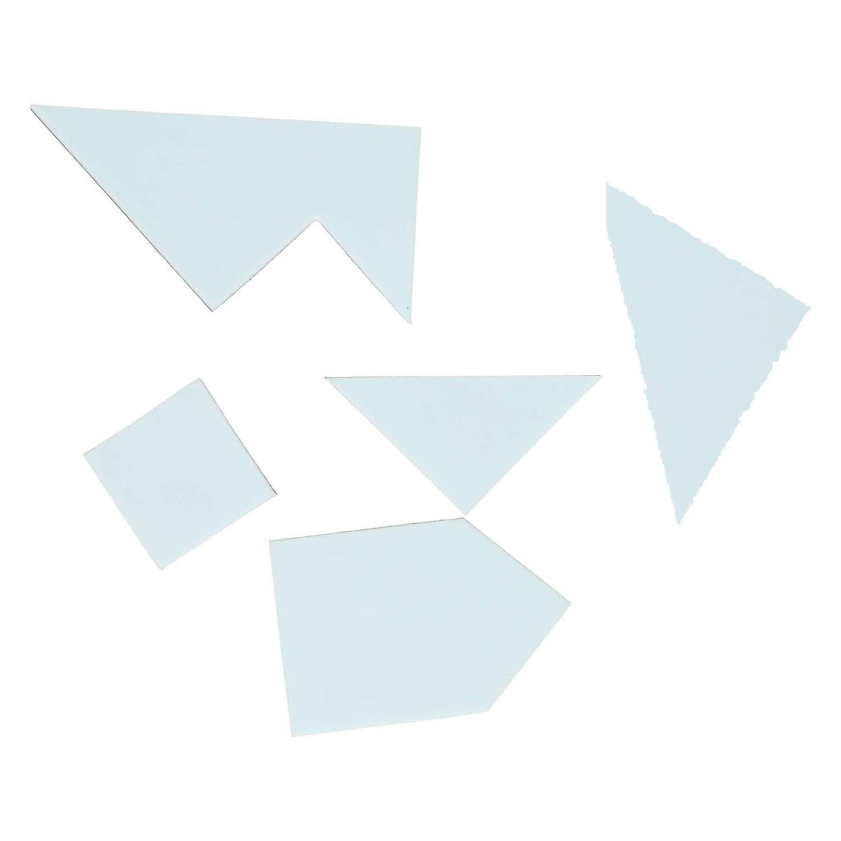 Skum tangram puslespil, 4 stk.