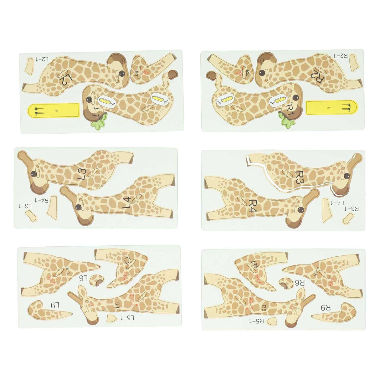 Lobbes 3d puslespil giraf, 30 stk.