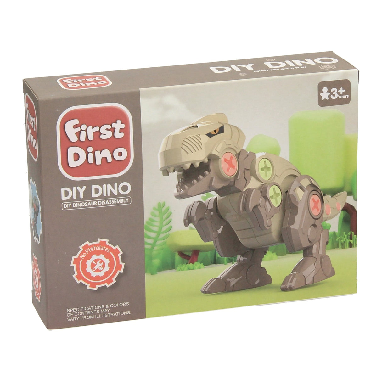 Byggeskrue dino med værktøj
