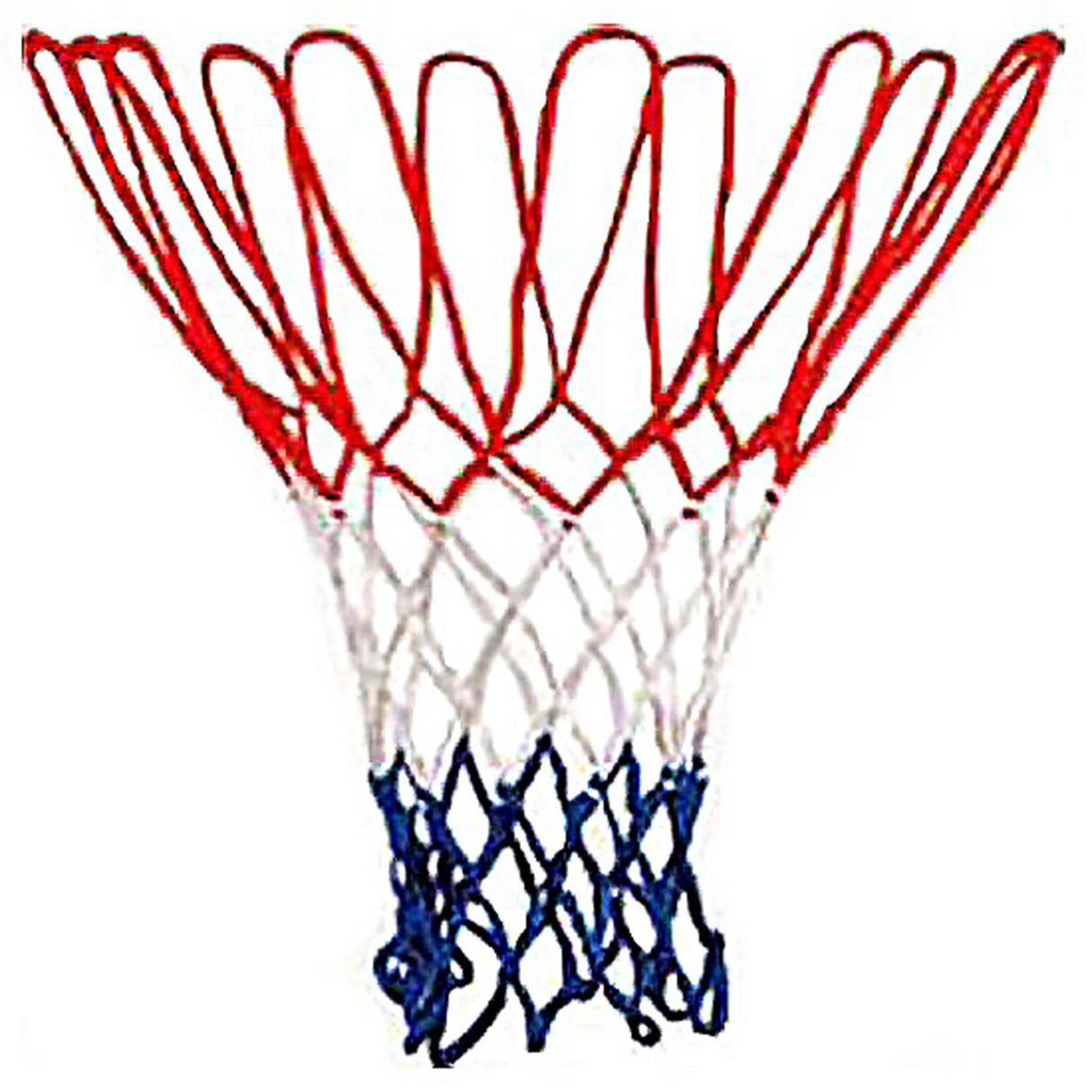 Engelhart basketball net rød hvid blå, løst net, eksklusiv ring