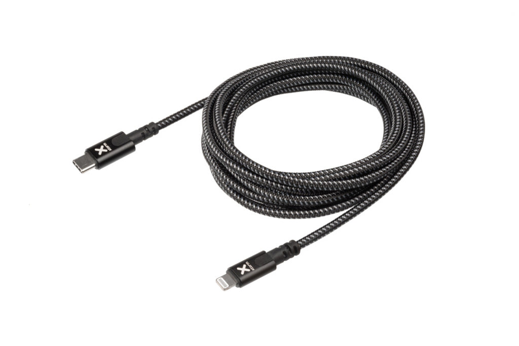 Xtorm kabel original USB C til Lightning 3m sort