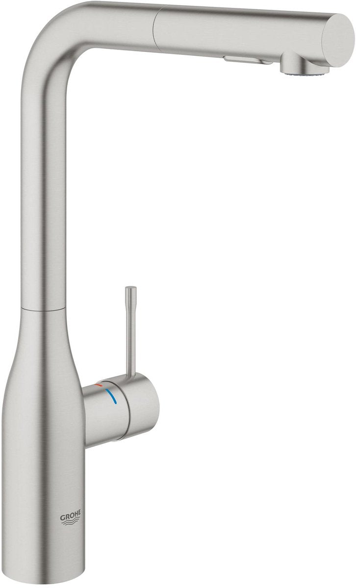 Grohe essence ny køkkenhane - udtrækbar håndbruser - rustfrit stål - 30270dc0