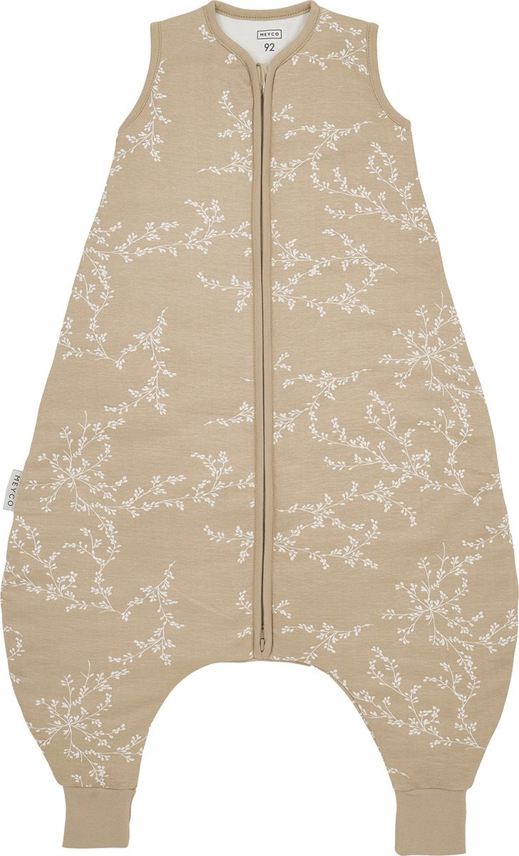 Meyco baby branches baby vintersøvn overall trøje - sand - 80cm - 2,0 sammen