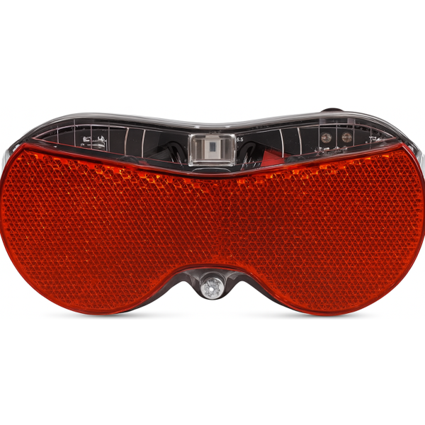 Kantholder baglygte sikker - LED - 80mm inkl. batterier