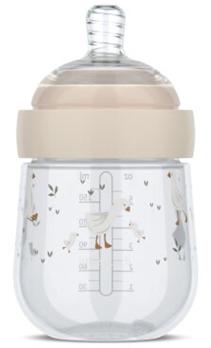 Mepal mio babyfles little dutch - 165 ml - anti-koliek - spiraalontwerp voorkomt verstopping - siliconen van medische kwaliteit - little goose