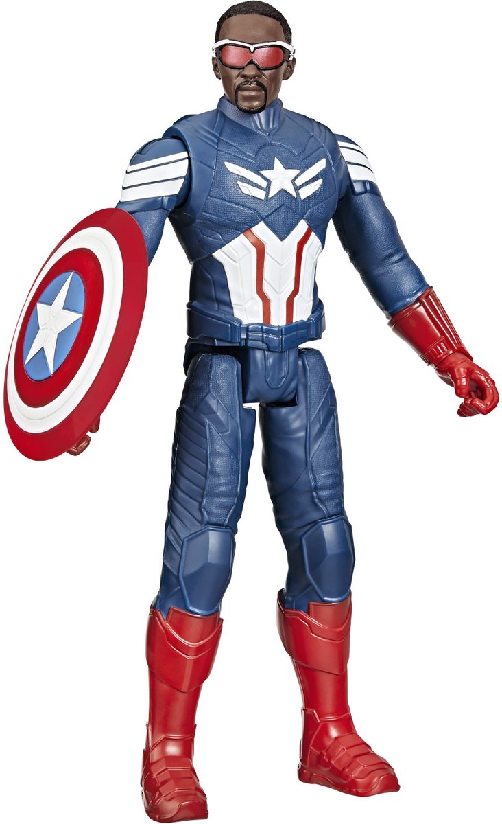 Hasbro Marvel Studios Captain America Brave New World, Titan Hero Series Captain America 12" actionfigur