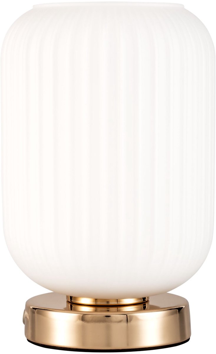Pauleen LED bordlampe noble purity e27 max. 20w hvid, champagneguld