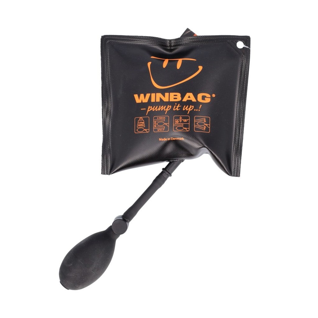 Umærket winbag monteringspude sort
