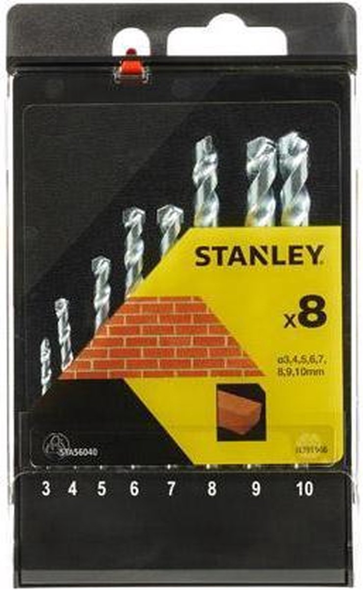 Stanley sæt murboremaskiner - 8 stk