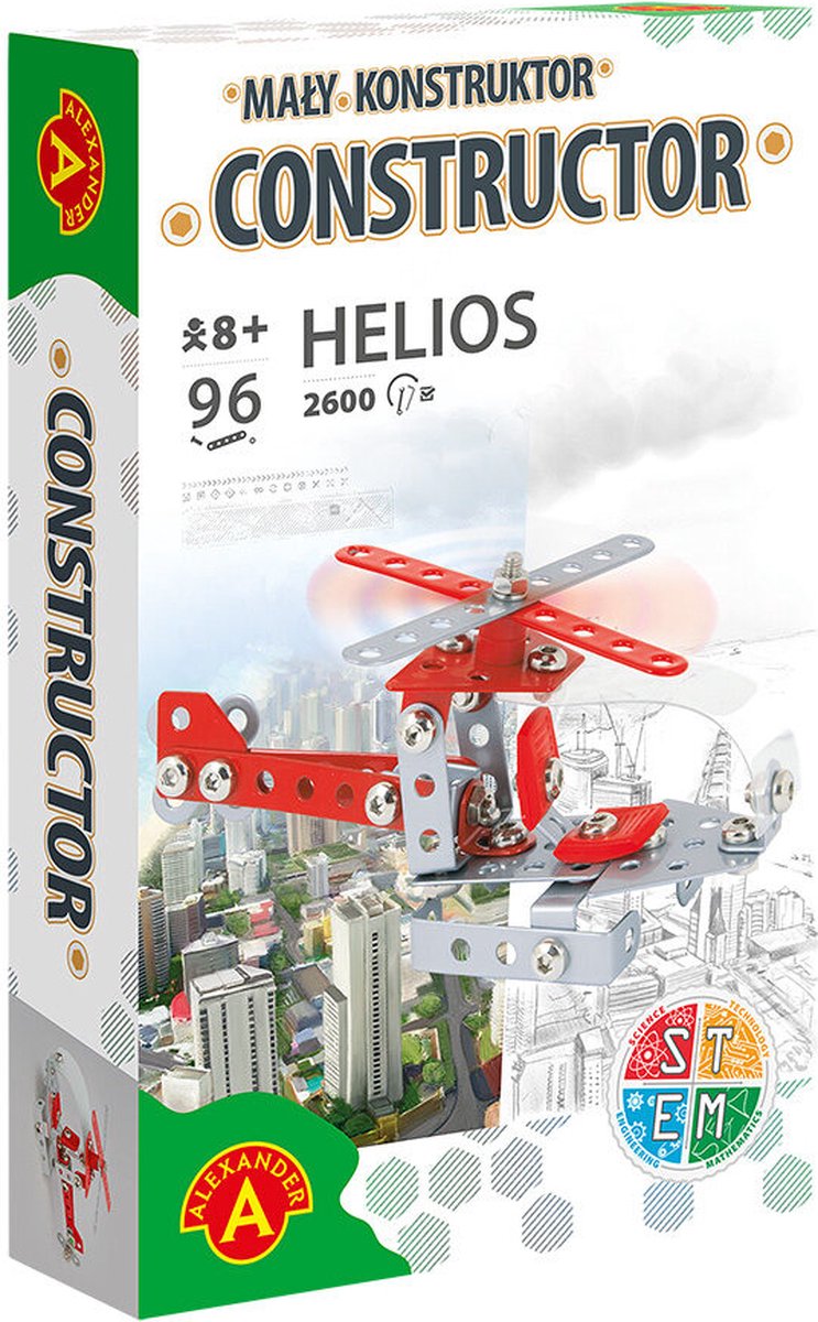 Alexander legetøjskonstruktør - helios (helikopter) - 96 stk