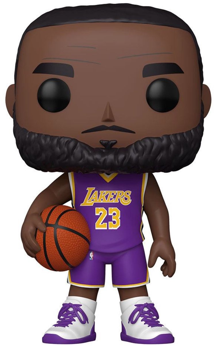 Funko pop! - nba: lakers - 25 cm lebron james (lilla trøje) (52359)