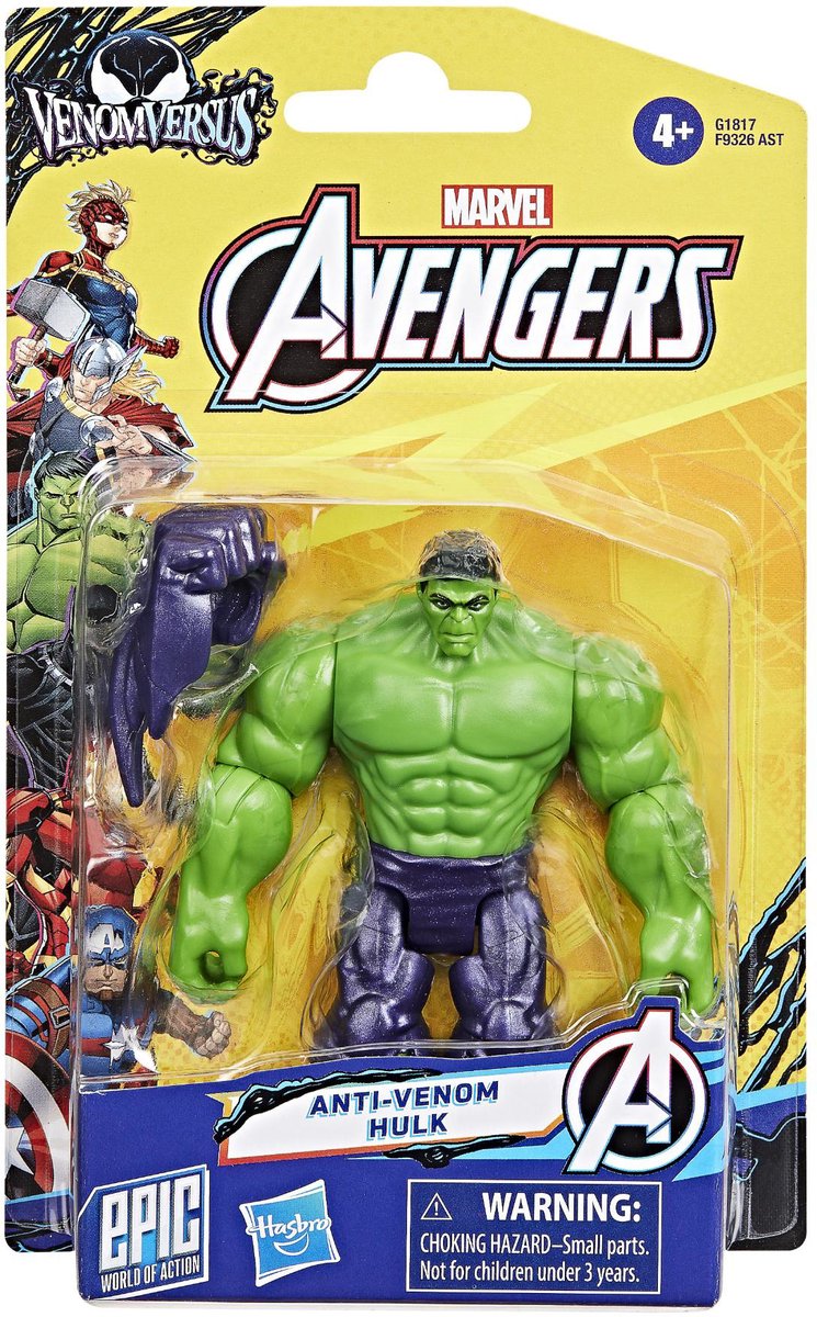 Marvel hasbro avengers actionfigur gift hulk 10 cm deluxe legetøj.