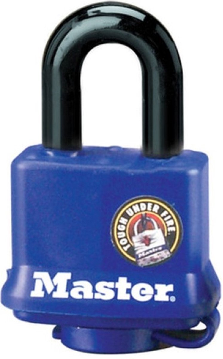 Masterlock alt vejr blå hængelås 40mm x 10mm, 312eurd