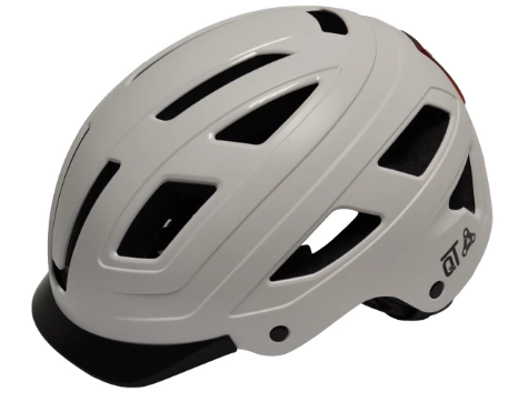 Qt cycle tech hjelm urban style hvid størrelse l 58-62 cm 2810393