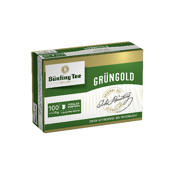 Bunting tee grungold teebeutel pakke (10x 100 stk.)
