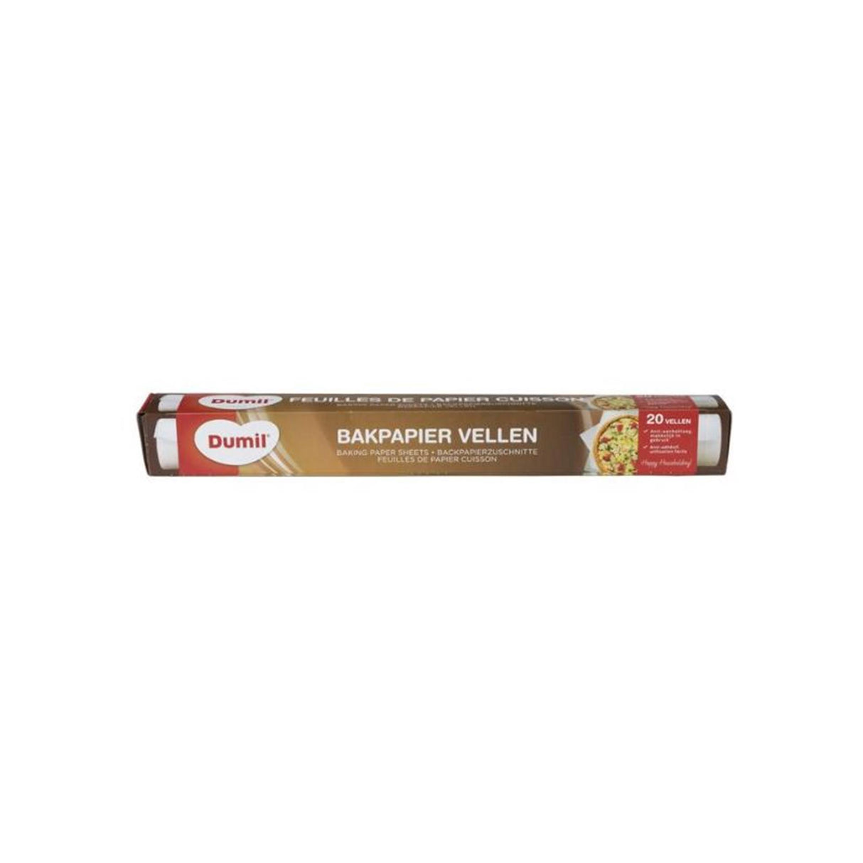 Dumil brunt bagepapir 8m 20 ark