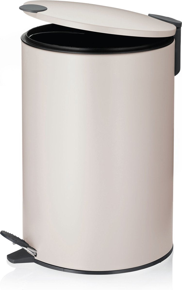 Kela pedalaffaldsspand, 12 l, beige - | mat