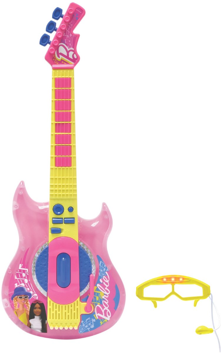 Lexibook barbie elektronisk lysguitar med mikrofon i brilleform