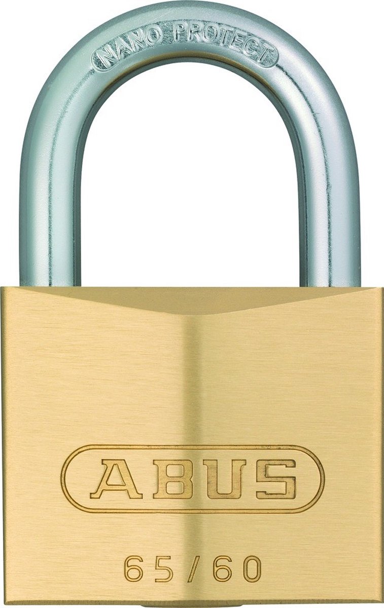 Abus messing hængelås 65 30 mm guld - 4 cm