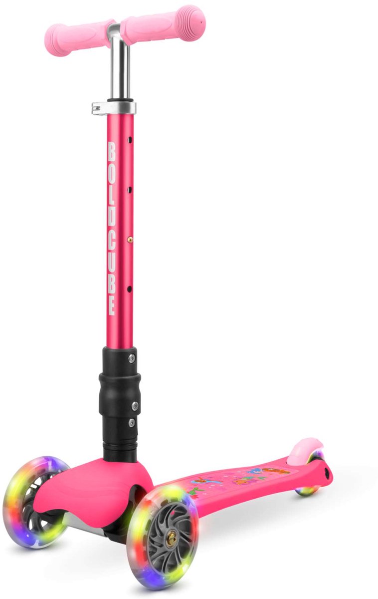 Boldcube teeny fold trehjulet scooter - havfrue pink