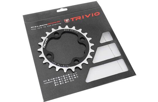 Trivio - MTB kædering 22t. 9 10 speed 64 bcd 4 arm