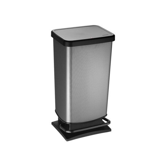Rotho paso pedalspand 40l carbon metallic