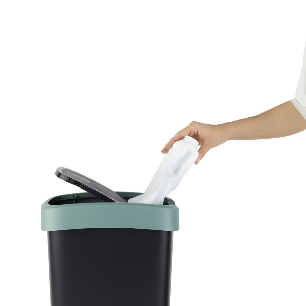 Rotho twist affaldsspand 10l mistelten grøn antracit