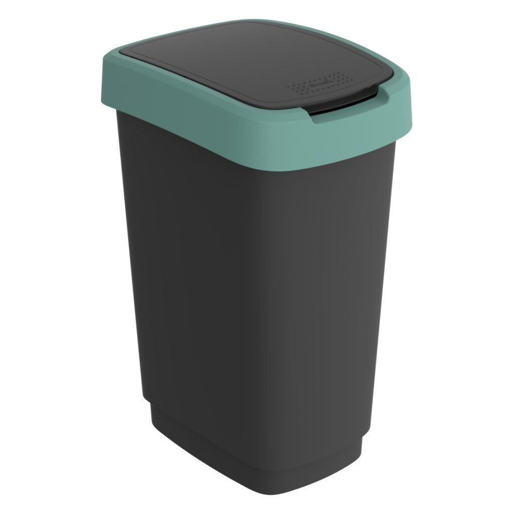 Rotho twist affaldsspand 25l mistelten grøn antracit