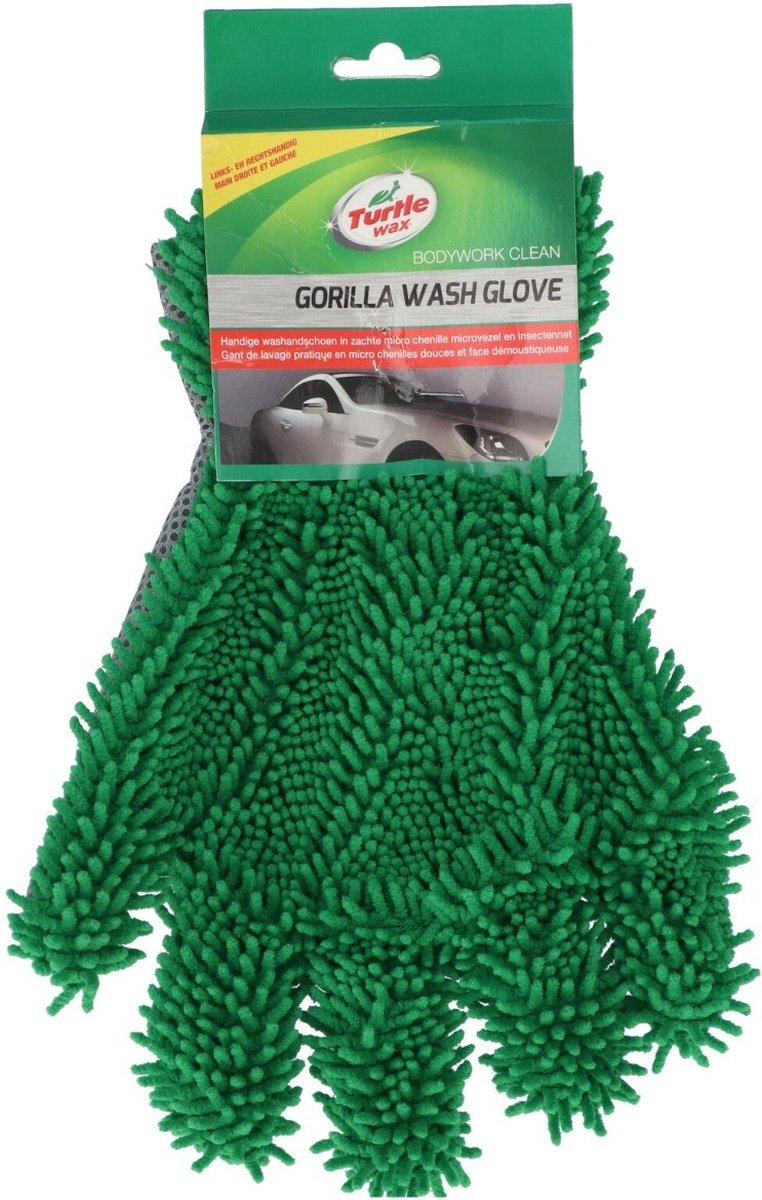 vaskehandske Gorilla microfiber mesh 24x26 cm grøn