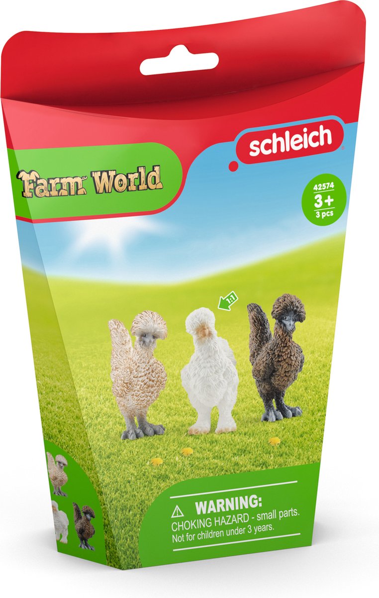 Schleich farm world chicken friends - legefigur sæt - børnelegetøj til drenge og piger - 42574