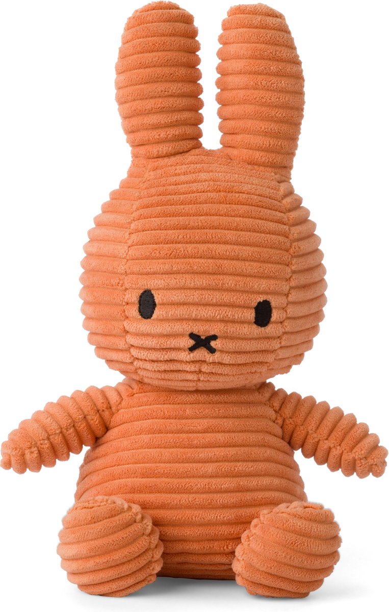 Bon ton toys nijntje - eco corduroy pumpkin - 23 cm - 9