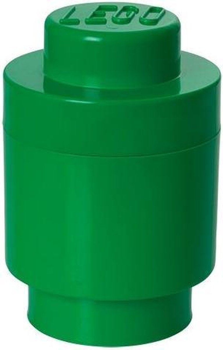 Værelset København Lego Storage Brick 1 Round Green