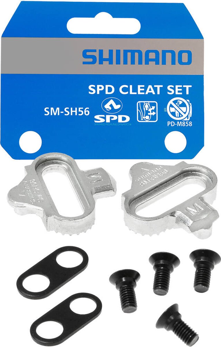 Shimano klamper spd sølv sh56 sæt