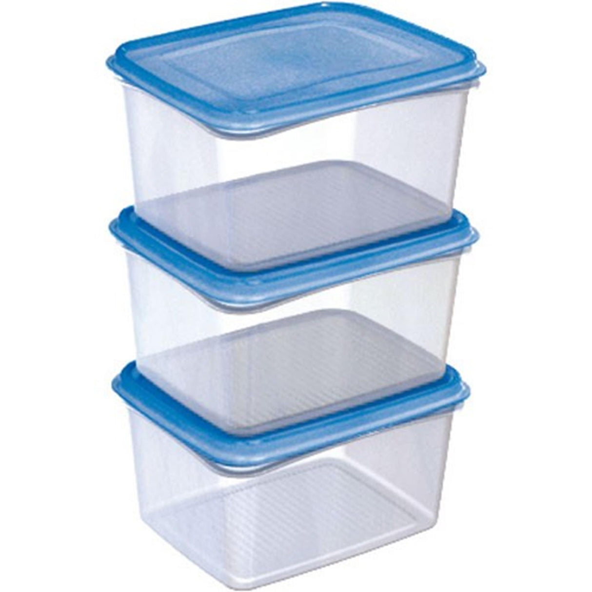 Sunware club cuisine fryseboks sæt 1,5 liter transparent blå sæt a3 styk 17,5x14,9,5 cm