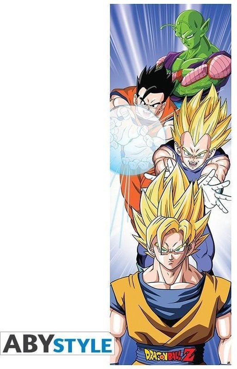 Abystyle dragon ball - efter plakat - saiyans - 53x158