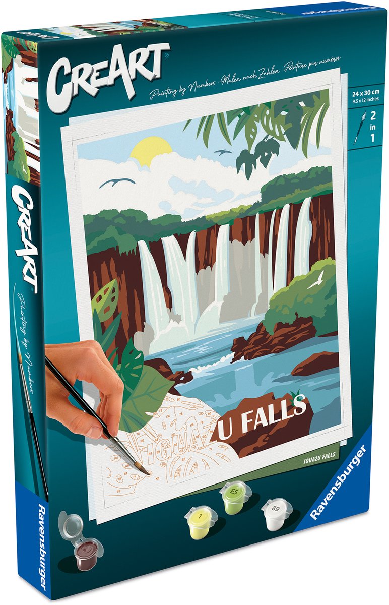 Ravensburger creart maling efter nummer - iguazu vandfald