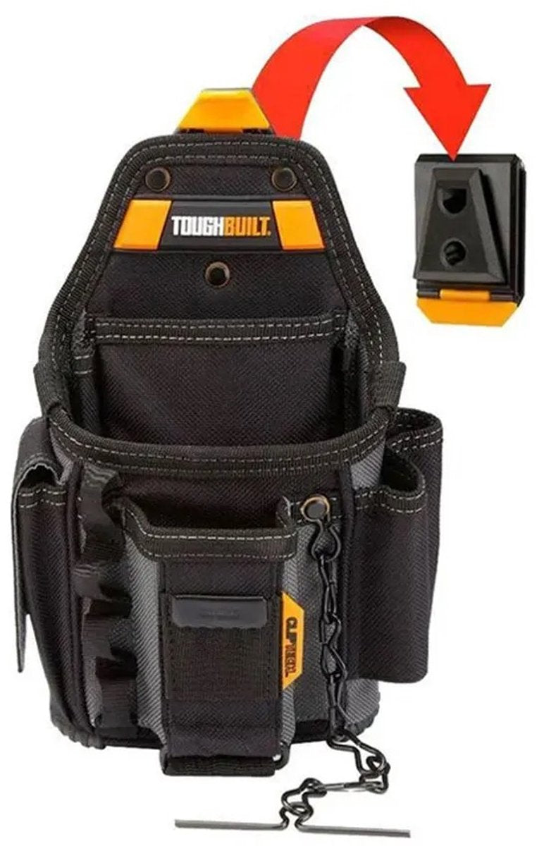 Toughbuilt TB-CT-34 elektriker værktøjstaske sort