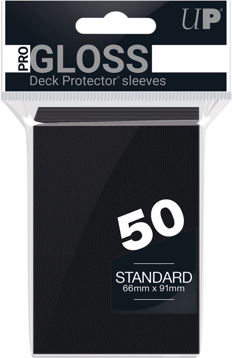 Ultrapro standard dækbeskyttelsesærmer sorte (50 stk)