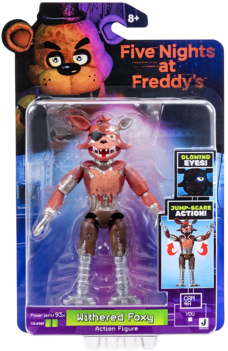 Jazwares fem nætter på freddys kernefigurpakke - visne foxy