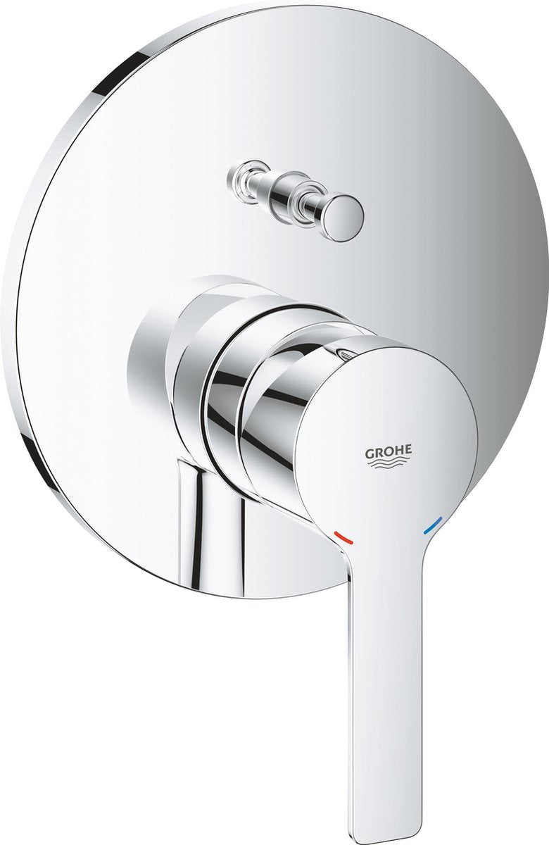 Grohe lineare indbygget brusehane - bruser blandingsbatteri - brusebad omskifter - krom