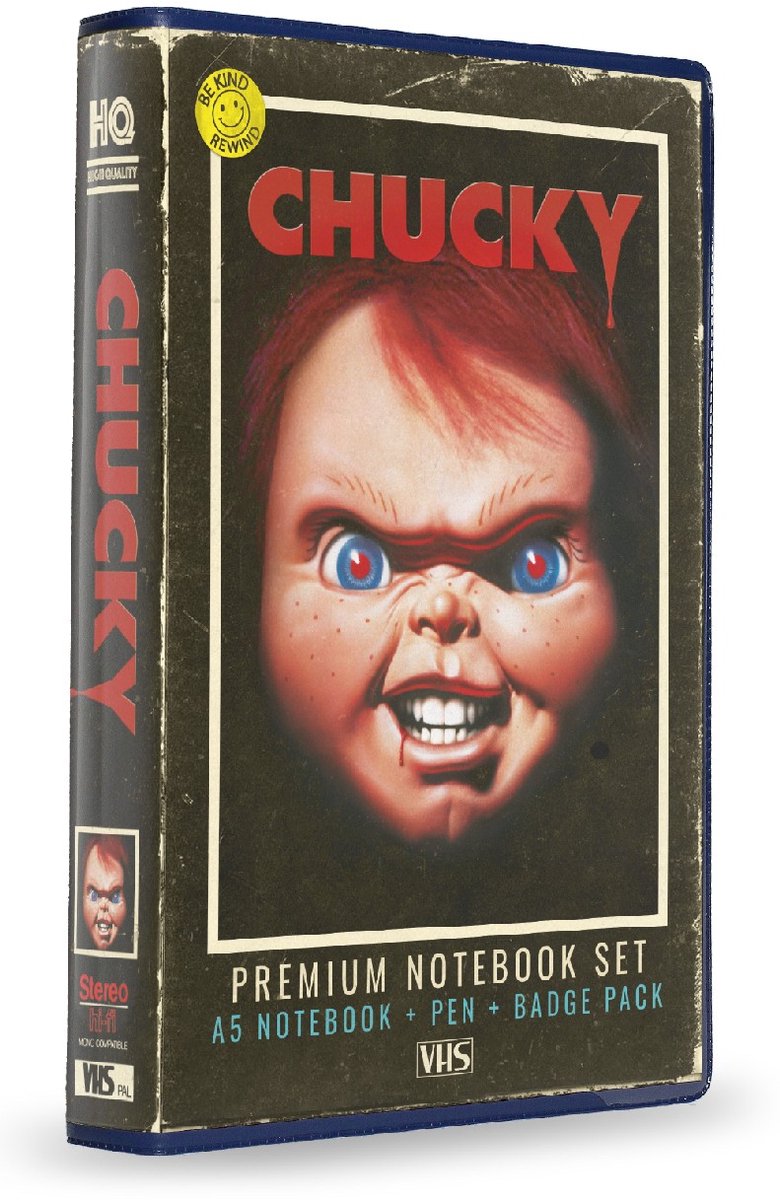 SD legetøj chucky: vhs papirvarer sæt