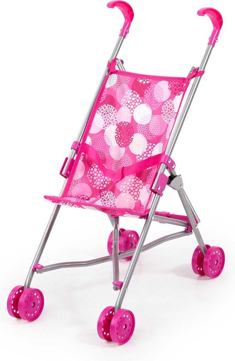 Bayer design - dukkevogn - pink og hvid