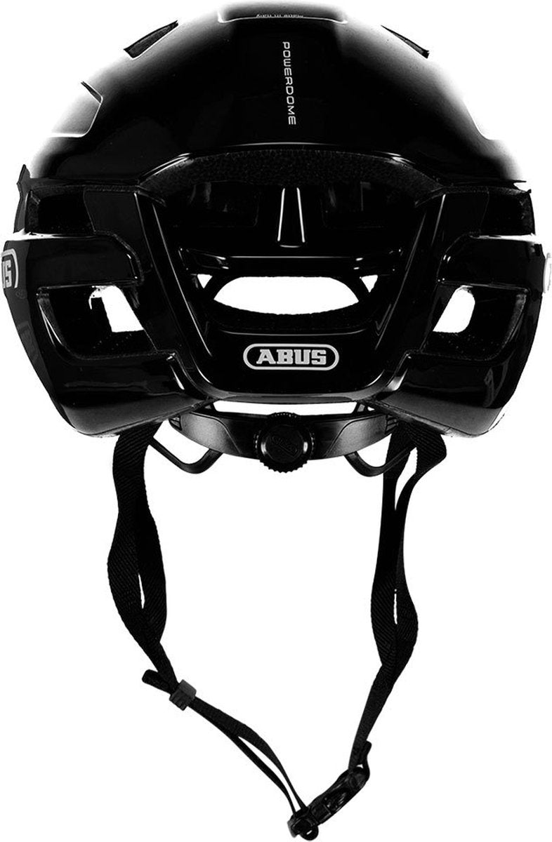 Abus hjelm powerdome skinnende sort s 51-55cm