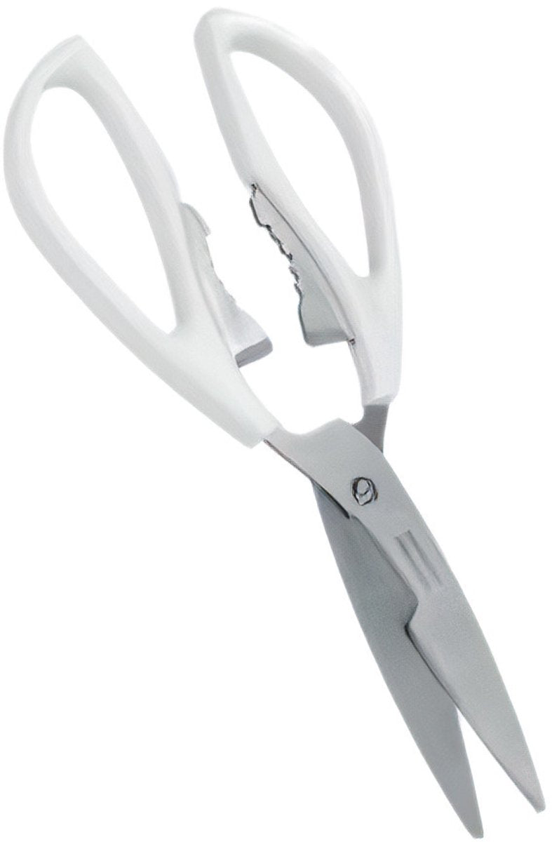 Metaltex - køkkensaks - 21 cm - rustfrit stål - hvid - sølv